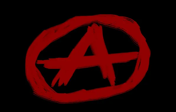Symbol, anarchy, anarchy, and in the circle.