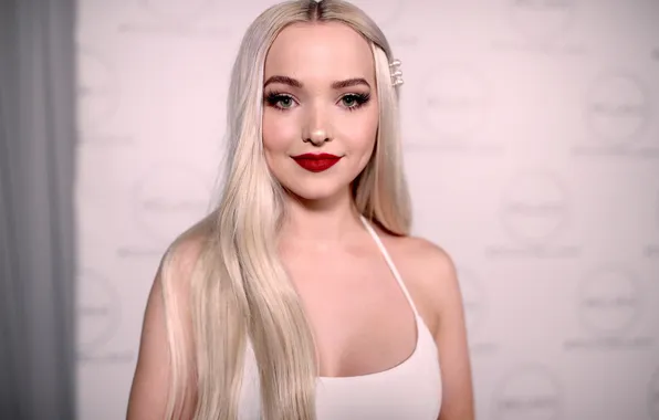 Look, background, portrait, actress, blonde, singer, Dove Cameron, Dove Cameron