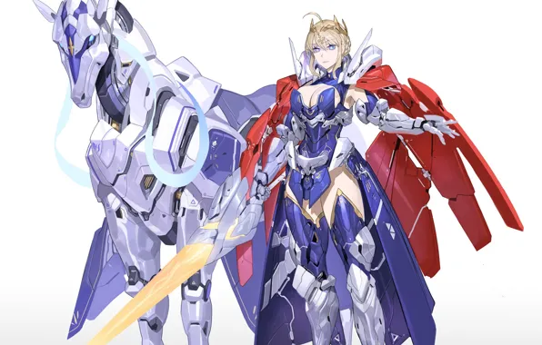 Girl, weapons, sword, armor, knight, Fate / Grand Order, The destiny of a great campaign, …