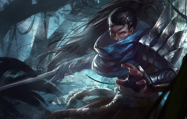 Look, samurai, guy, League of Legends, League Of Legends, Yasuo