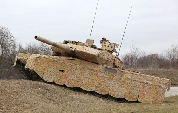 Germany, tank, camouflage, armor, military equipment, Leopard 2A7+