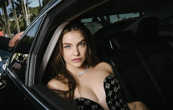 Look, girl, pose, model, makeup, hairstyle, hair, in the car
