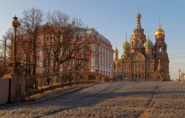 Picture bridge, the building, Saint Petersburg, temple, Russia, bridge, Church of the Savior on Blood, Malo-Konyushenny …