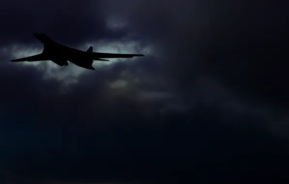The sky, Swan, The plane, Flight, Clouds, Silhouette, USSR, Russia