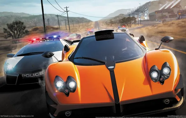 Picture Race, NFS, Hot Pursuit, Lamborghini, Need For Speed, COP