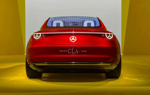 Concept, Mercedes-Benz, Mercedes, The concept, rear view, CLA-Class