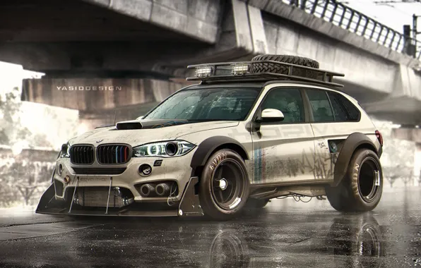 Auto, Figure, BMW, Machine, Art, Art, BMW X5, Rendering
