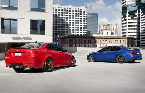 Blue, red, bmw, BMW, coupe, shadow, red, sedan