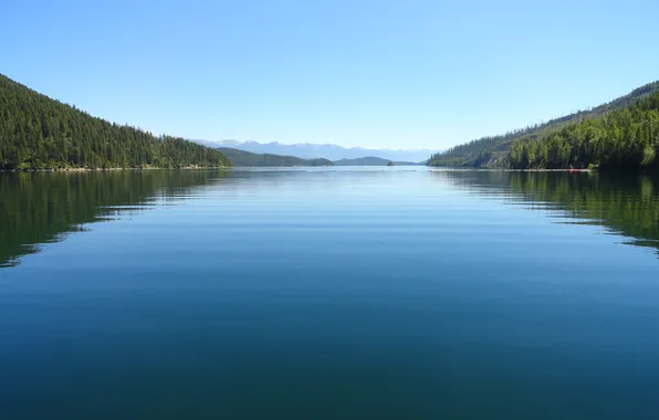 Lake, reflection, water surface