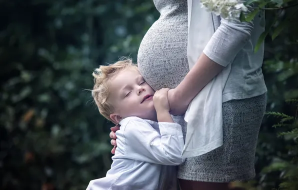 Happiness, mom, child, pregnancy, Maaike Showers