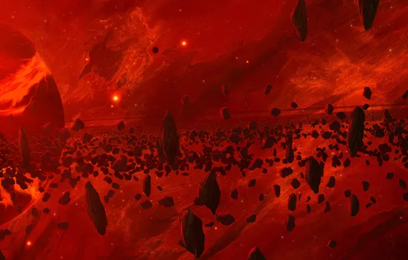The sun, Stars, Fire, Planet, Space, Nebula, Star, Planet