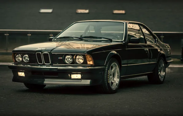 BMW, black, E24, CSi, M635