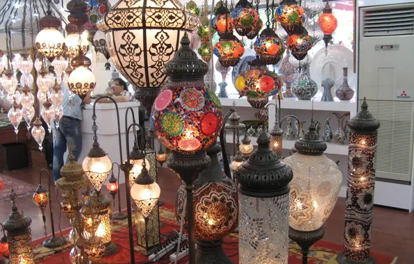 Istanbul, Turkey, lamps