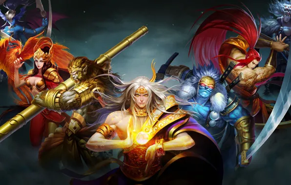 Picture art, hero, fantasy, Refining Demon pot legends, artstudio0618 GZBC