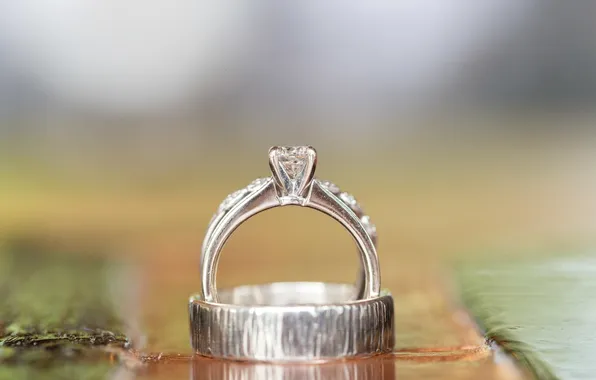 Macro, ring, wedding, engagement
