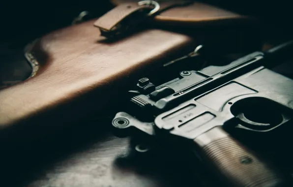 Gun, weapons, holster, "Mauser", store, Mauser C96