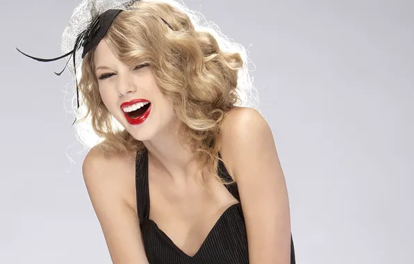 Picture smile, laughter, blonde, lips