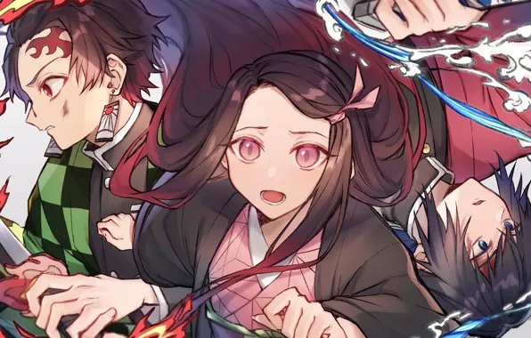 Picture art, characters, The Blade Cleaves Demons