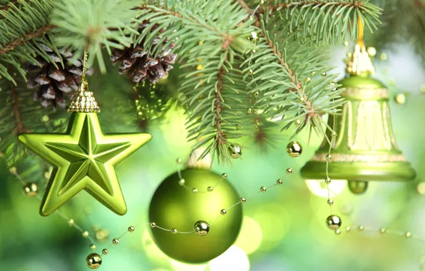 Stars, decoration, tree, New year, new year, stars, merry christmas, Merry Christmas