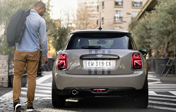 Mini, Cooper, rear view, 2018, Heddon Street