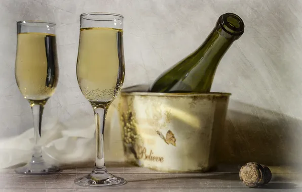 Style, background, wine, glass