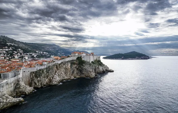 Sea, landscape, panorama, Croatia, Croatia, Dubrovnik, Dubrovnik