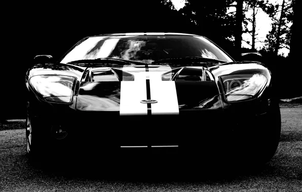 Picture black, supercar, ford gt, Ford.