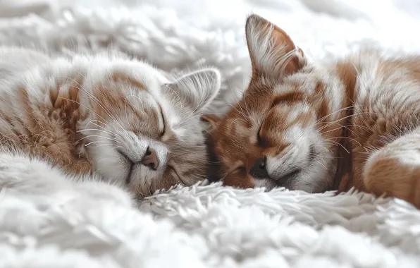 Cat, cat, light, cats, together, cats, sleep, pile