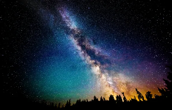 Picture the sky, stars, night, the milky way