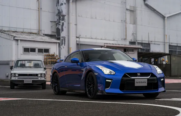 Picture blue, coupe, Nissan, GT-R, Skyline, R35, 50th Anniversary Edition, KPGC10