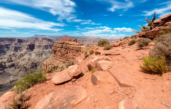 Picture Grand, USA, sky, stone, Arizona, blue, brown, mountain
