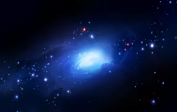Space, stars, light, paint, planet, galaxy, space, light