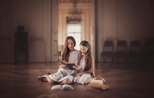 Wallpaper book, girl, palace stories