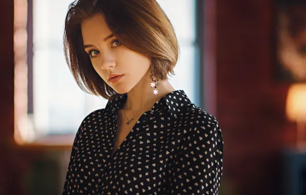 Girl, Photo, Look, Model, Girl, Hair, Eyes, Brown hair