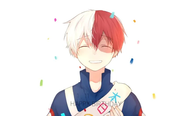 Smile, guy, My hero Academy, Todoroki Shouto, My Hero Academia, Boku No Hero Academy, Todoroki …