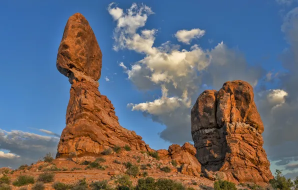 Picture Sunset, Arches National Park, Balanced Rock