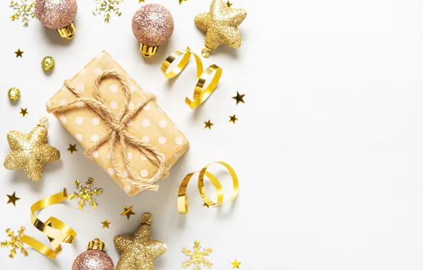 Decoration, gift, balls, New Year, Christmas, Christmas, balls, merry