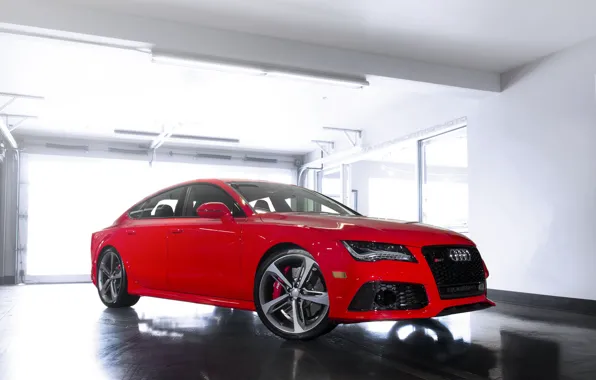 Picture audi, red, rs7