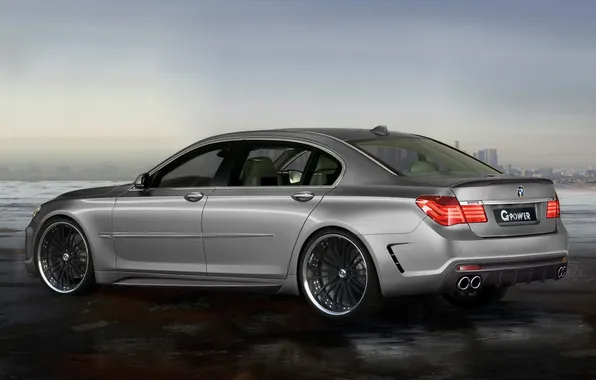 BMW, wheel, grey, 760