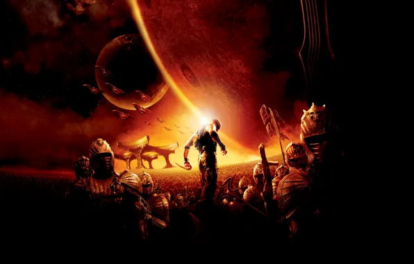 Picture Action, Fantasy, The Chronicles of Riddick, Planets, Space, Sun, Warrior, Line