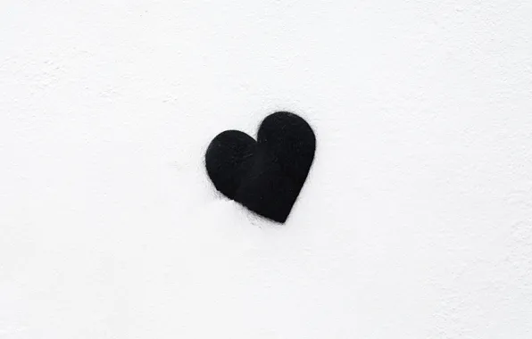 Picture background, black, heart, minimalism, black, minimalism, heart, background