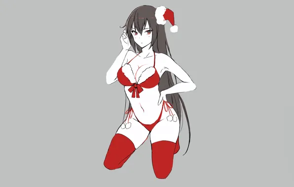 Girl, sexy, lingerie, bra, cleavage, panties, thighhighs, long hair