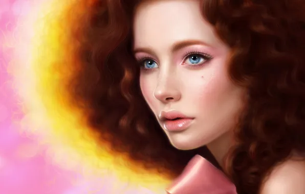 Look, face, background