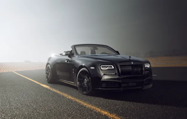 Rolls-Royce, Front, Black, Side, Dawn, Road, Cabrio, Spofec
