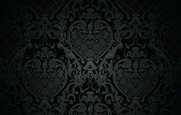 Retro, pattern, vector, dark, black, ornament, vintage, texture