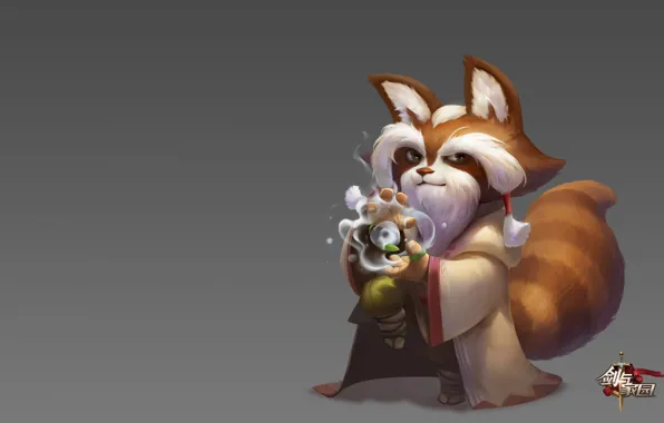 Picture magic, the game, fantasy, art, Panda, MAG, Skil, Yellow River