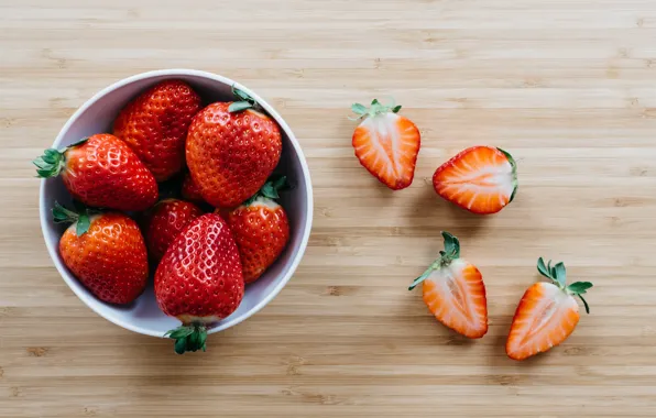 Picture berries, strawberry, plate