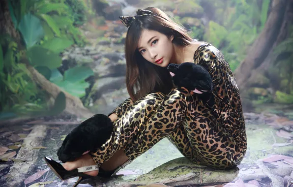 Picture girl, background, sweetheart, costume