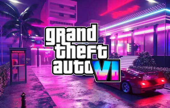 The game, logo, Logo, video game, Grand Theft Auto, Rockstar Games, GTA VI, action-adventure