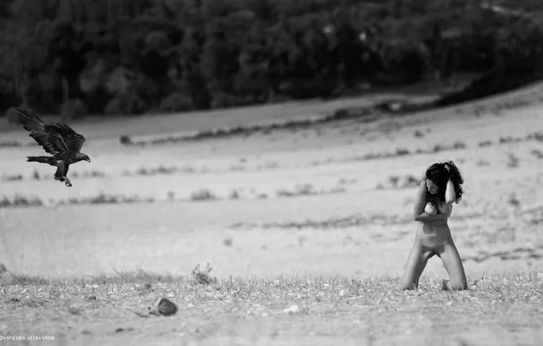 Fear, fright, eagle, body, the situation, Nude, photographer, mining